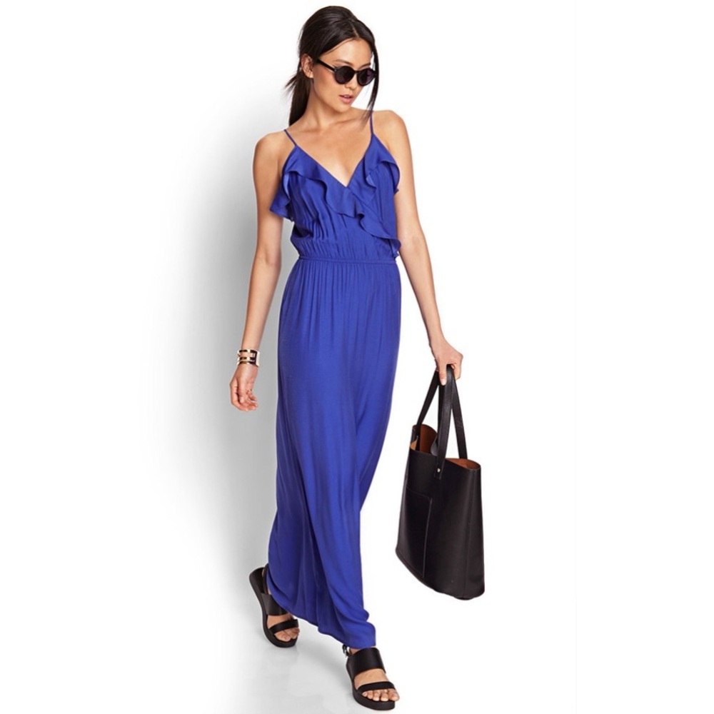 Forever21 Ruffled Maxi Dress - Picture 3 of 11